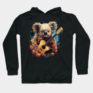 Koala Playing Guitar Hoodie